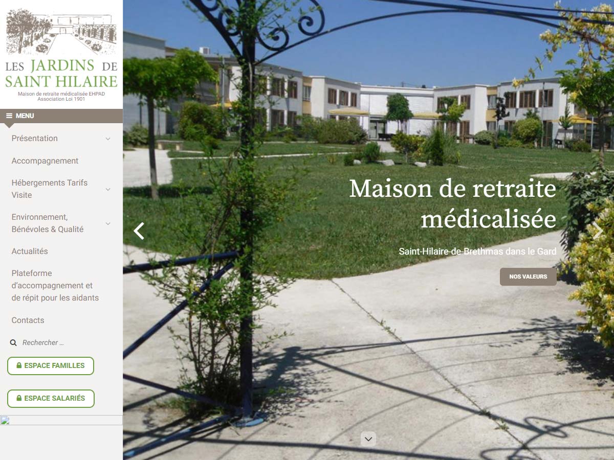web Les Jardins de Saint-Hilaire