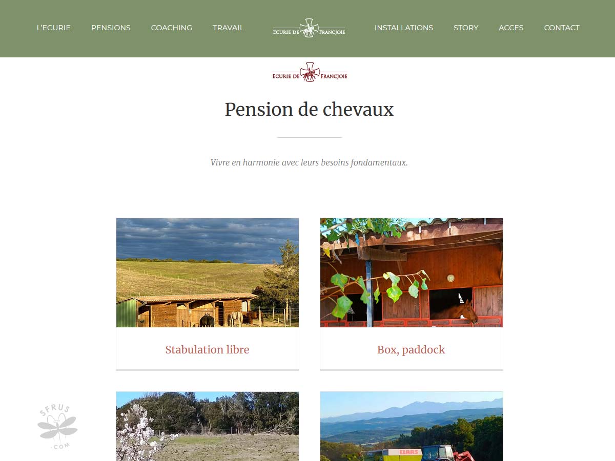 Web écurie de Francjoie
